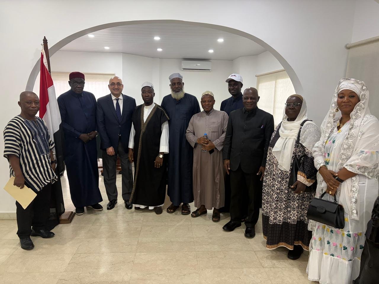 NMCL leadership paying a courtesy visit to the Embassy of Egypt