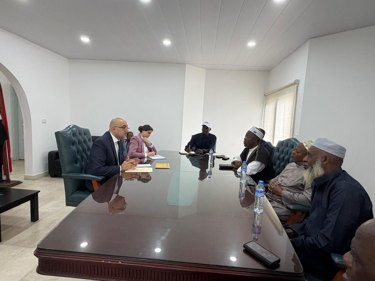 NMCL Chairman Alhaji Abraham Fumbah Sherif with Egyptian Ambassador