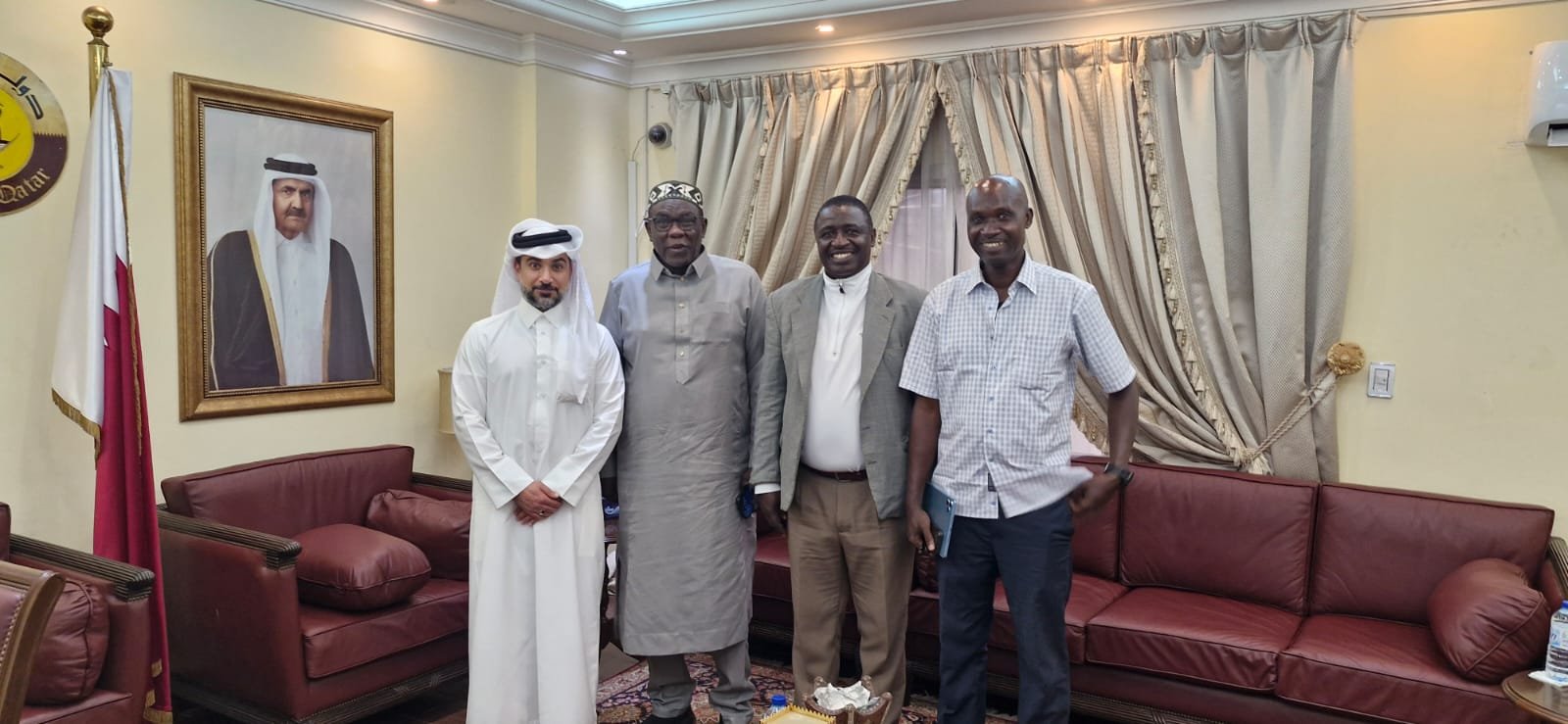 Inter-Religious Council of Liberia delegation at the Embassy of Qatar